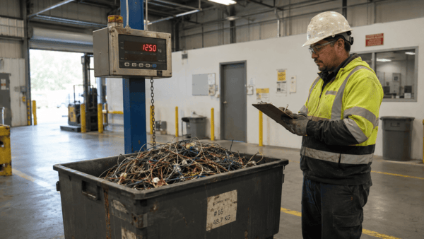Warehouse material and storage context documented during supplier verification