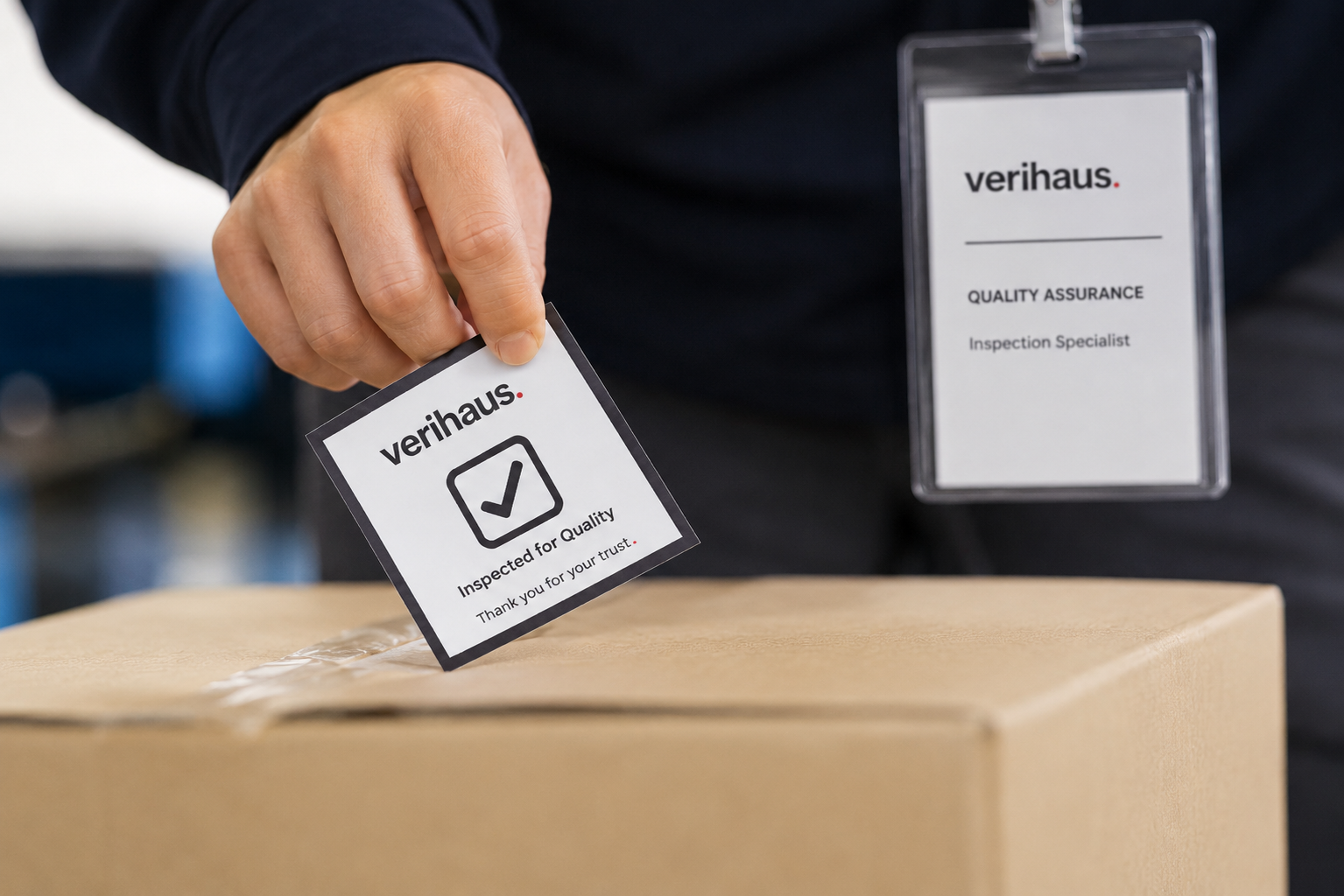 Supplier verification label and field evidence documentation